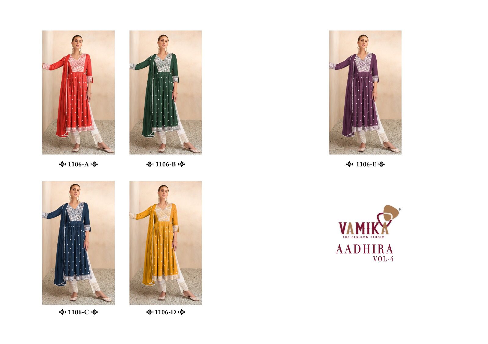 Vamika Fashion Aadhira 1106 Colors 
