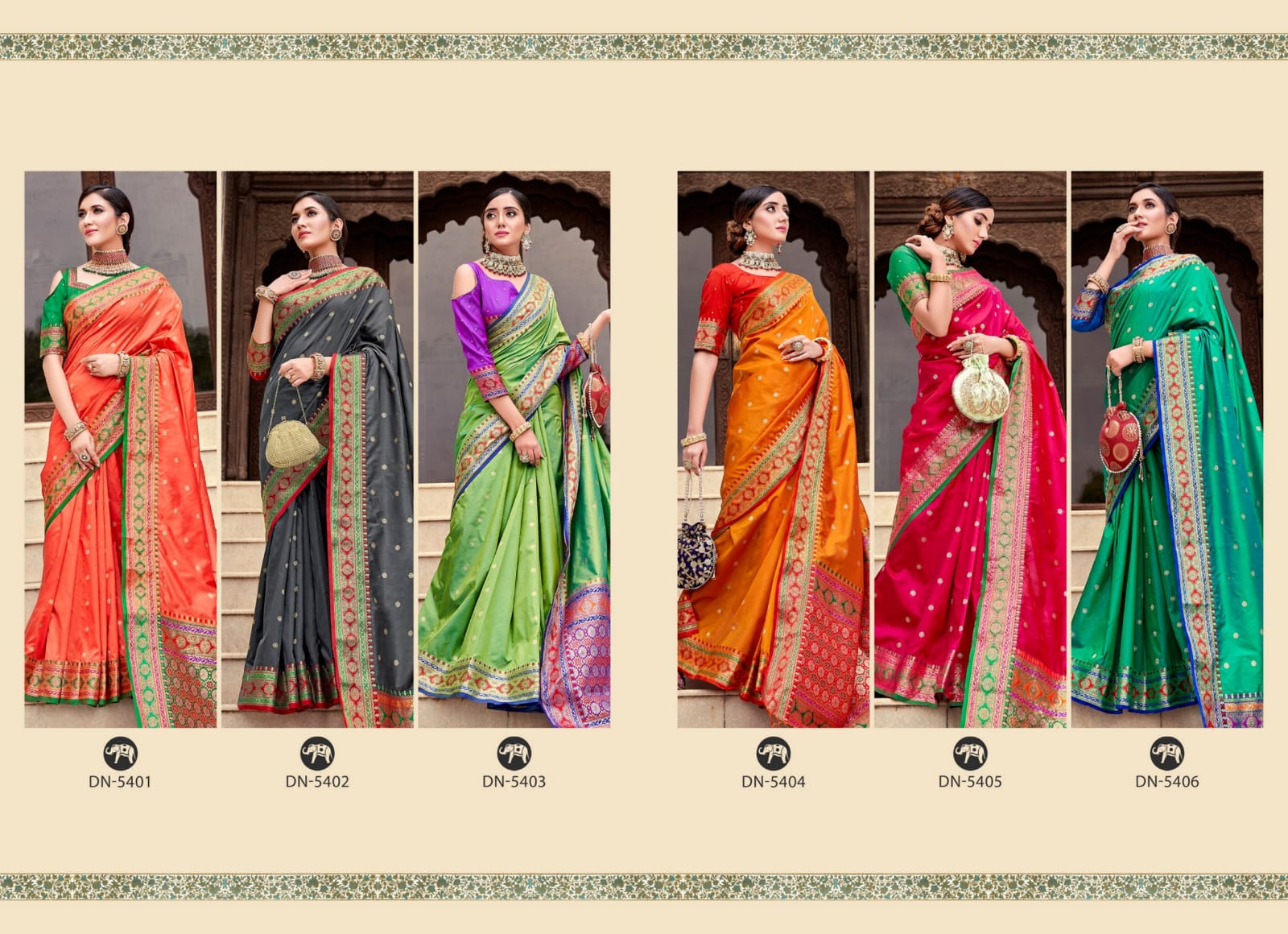 Rajyog Fabrics Amyra Silk 5401-5406