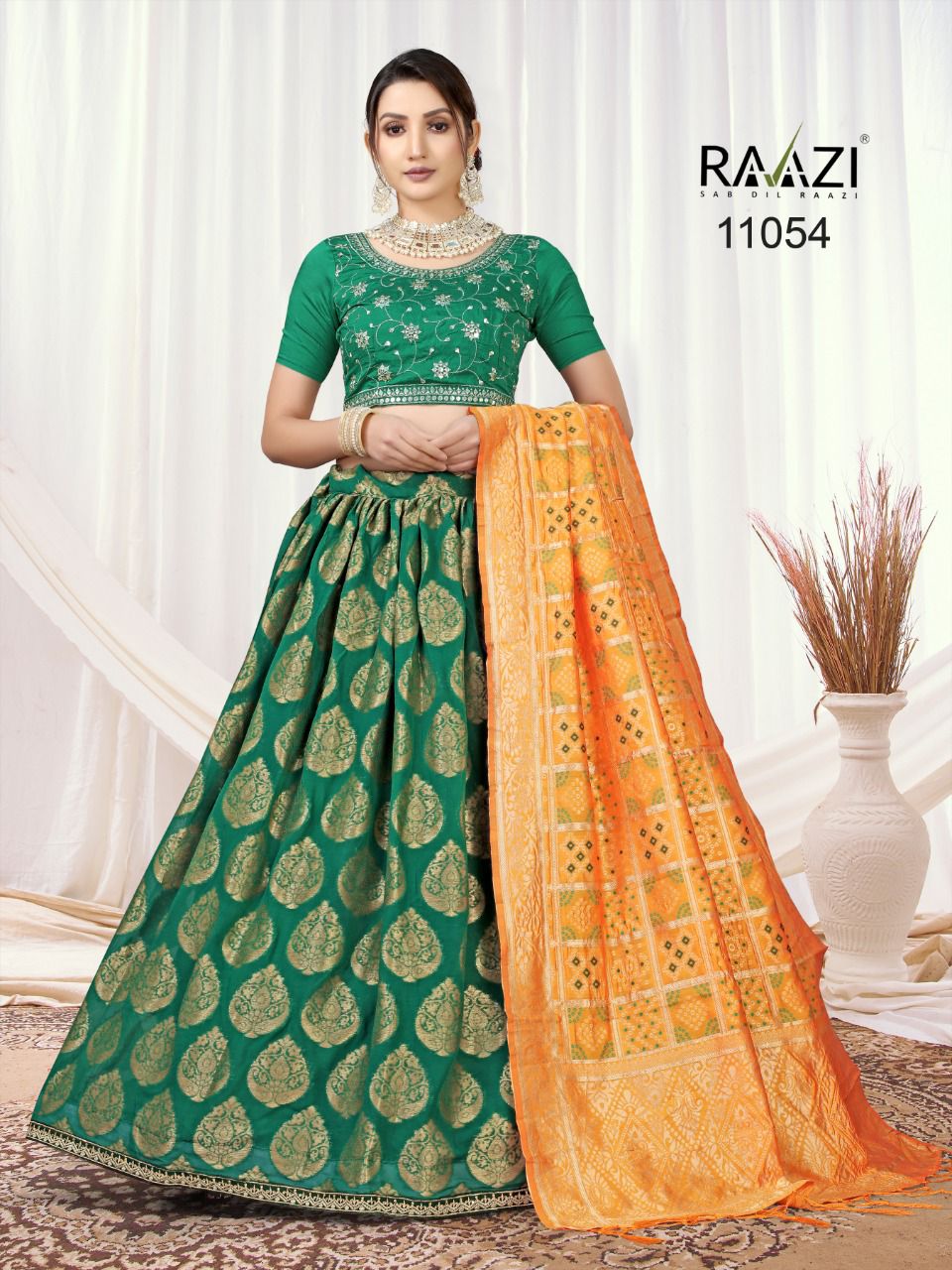 Rama Fashion Raazi Jacquard Lehenga 11054