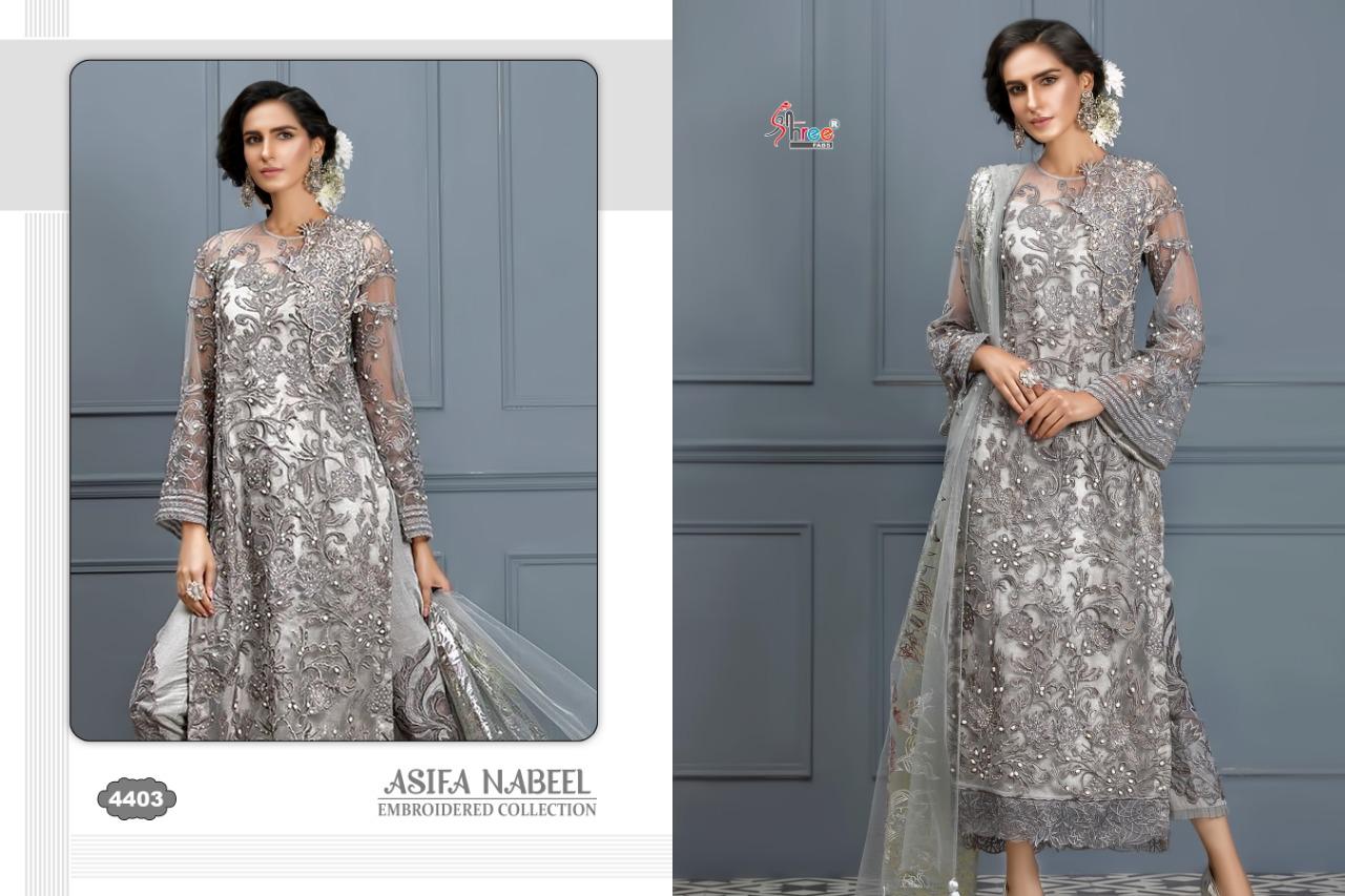 Shree Fabs Asifa Nabeel Embroidered Collection 4403
