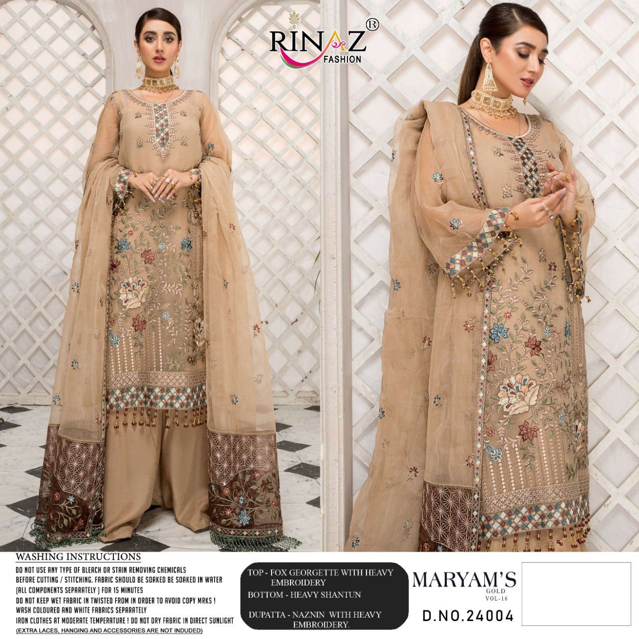 Rinaz Fashion Maryam's Gold 24004