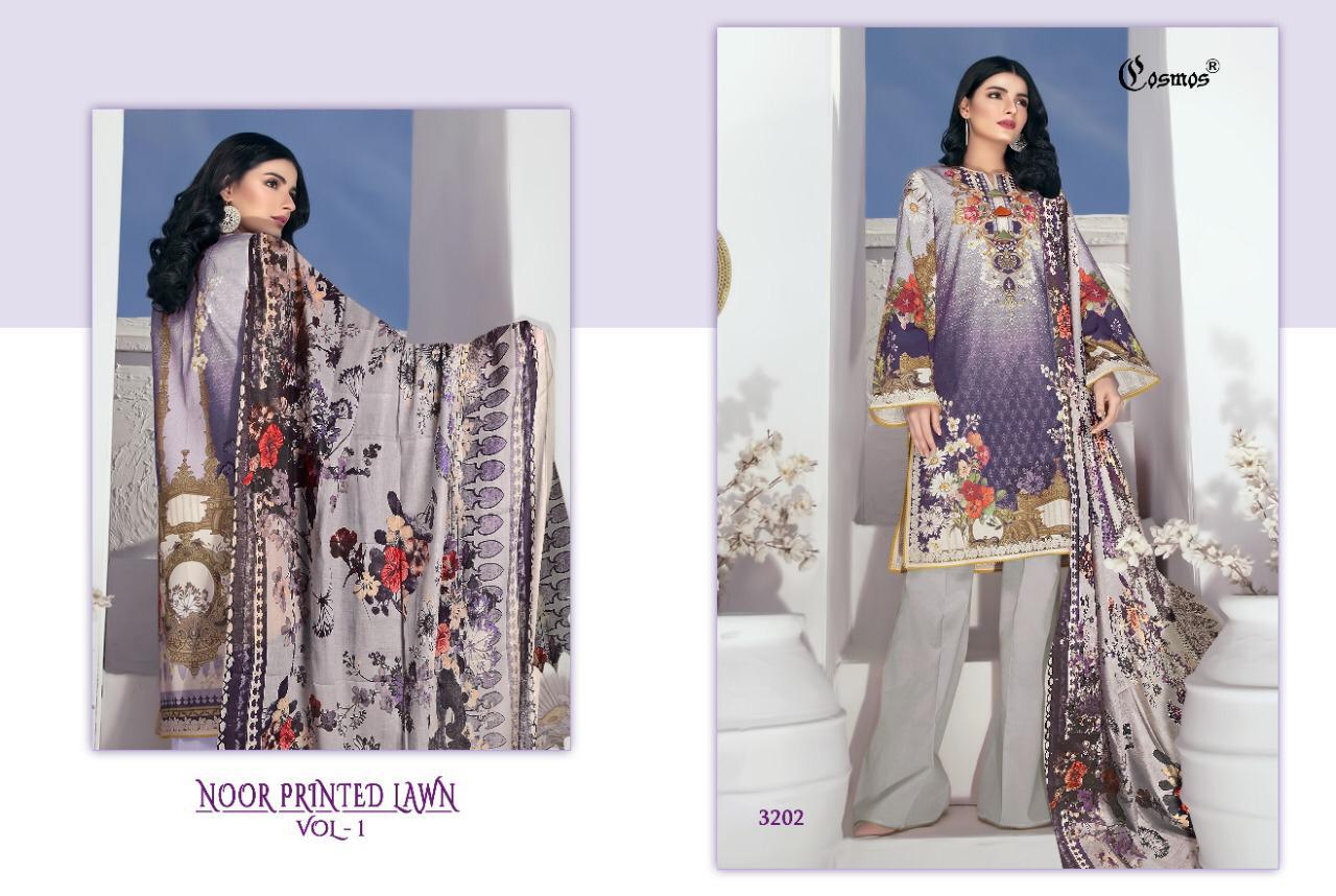 Cosmos Fashion Noor Printed Lawn 3202