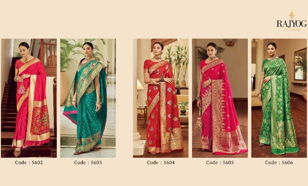 Rajyog Fabrics Anubhuti Silk 5602-5606