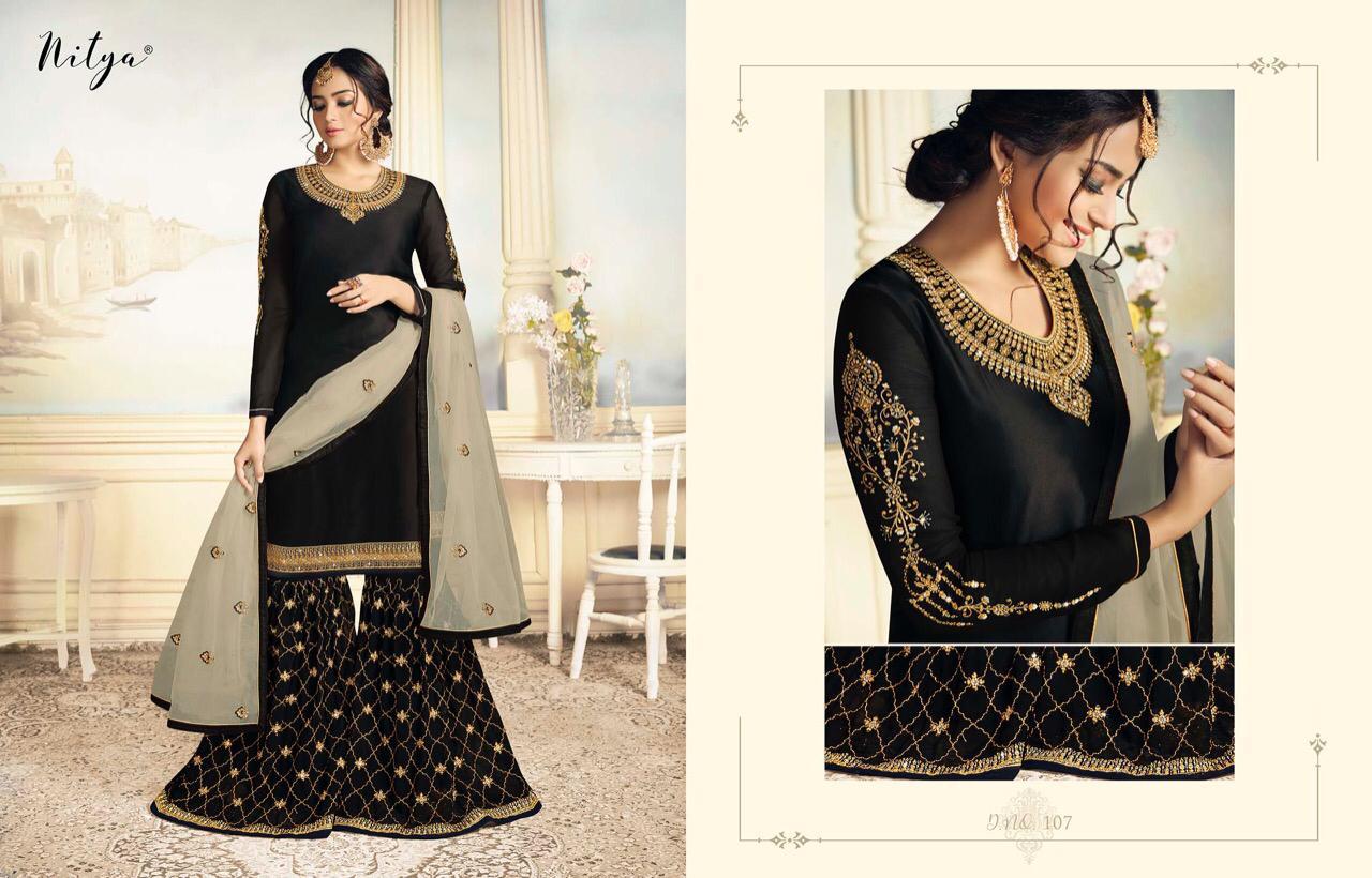 LT Fabrics Nitya Sharara Special 107