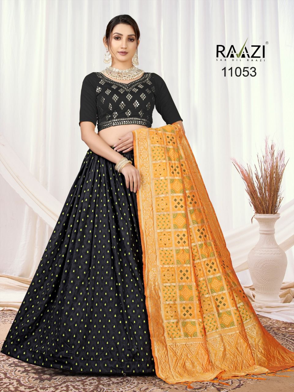 Rama Fashion Raazi Jacquard Lehenga 11053