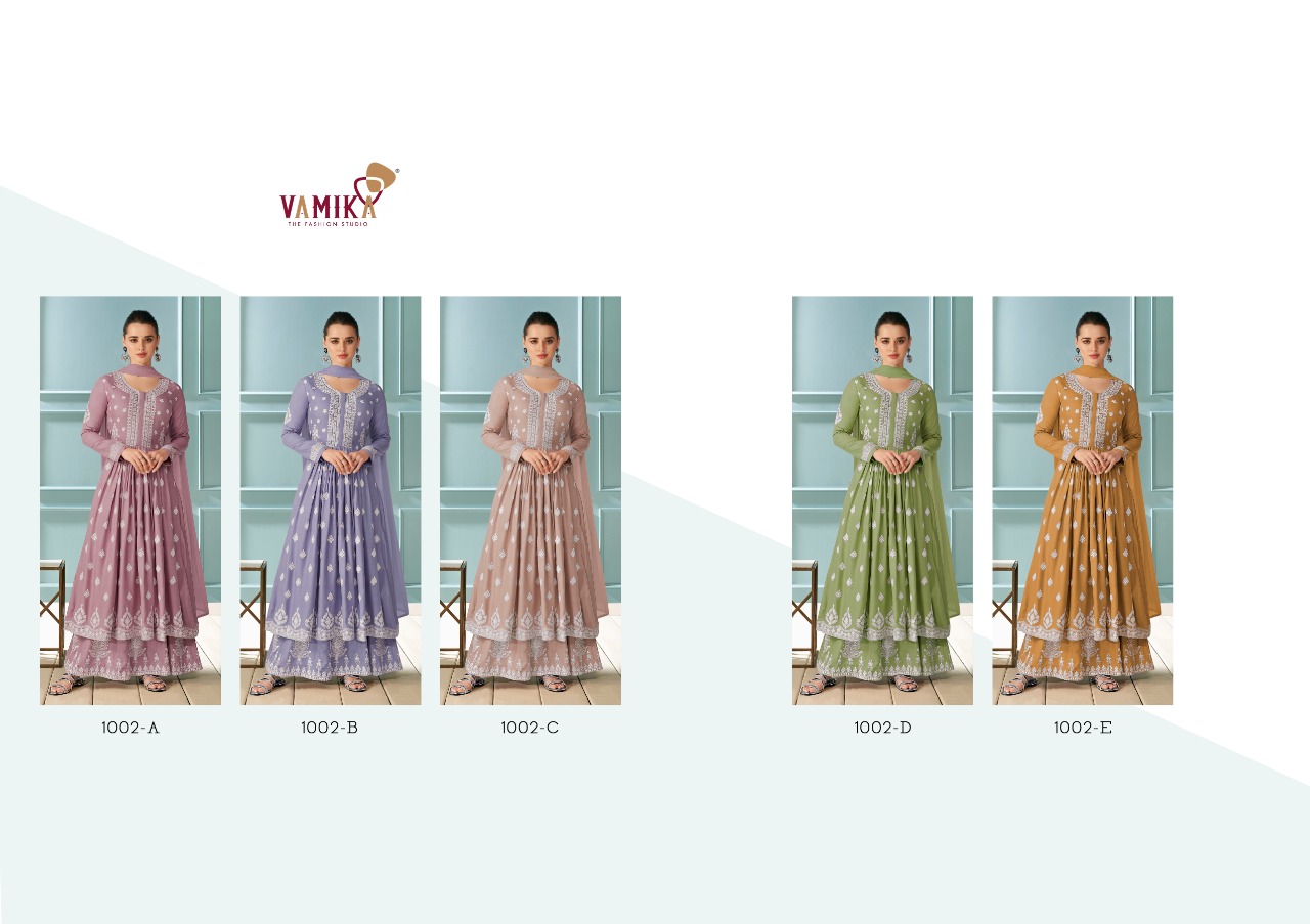 Vamika Fashion Lukhnawi 1002 Colors 