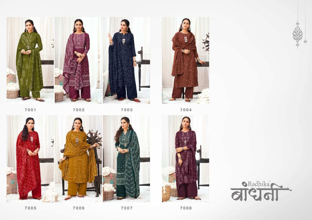 Radhika Fashion Bandhani 7001-7008