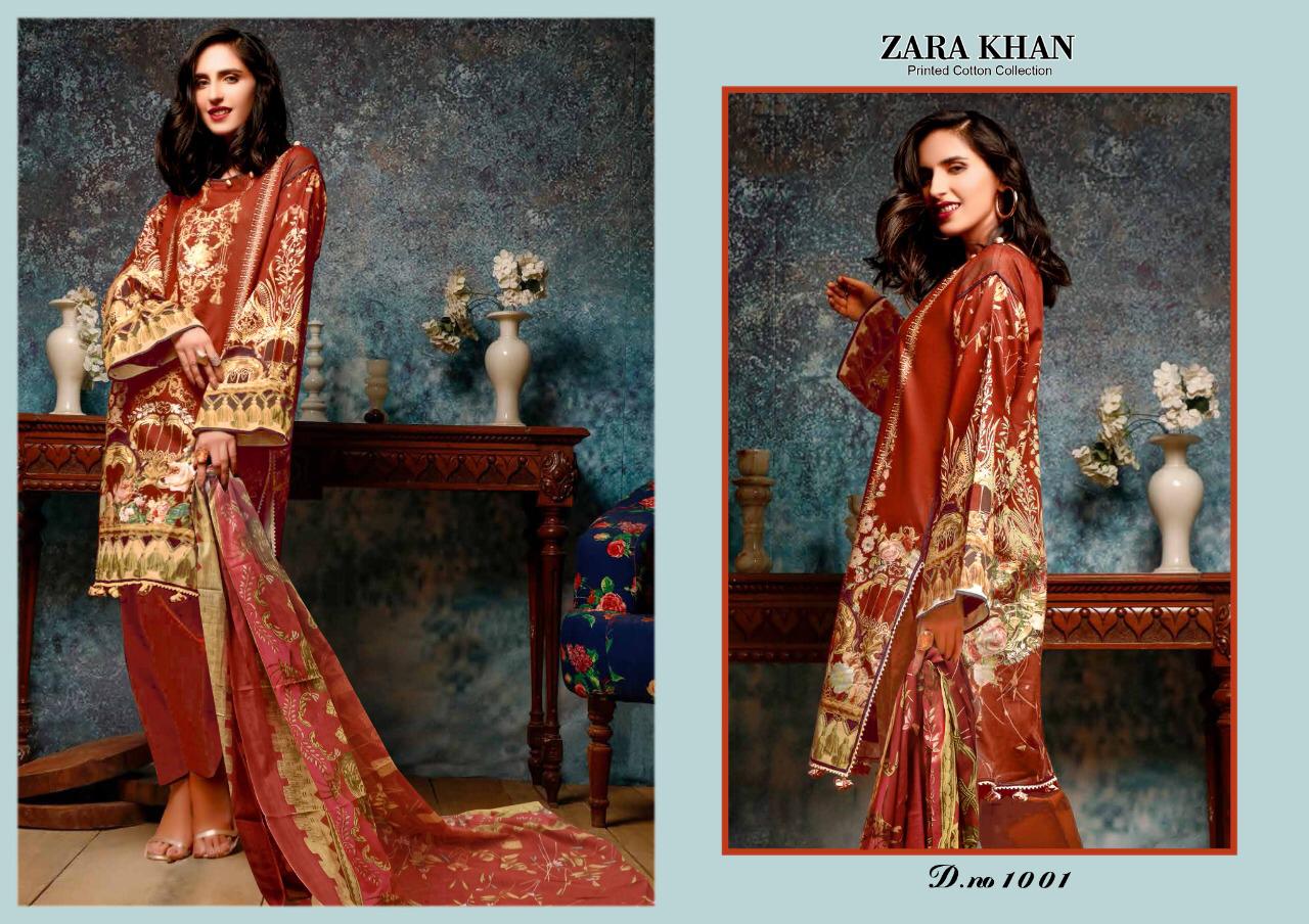Salman Tex Zara Khan Printed Cotton Collection 1001