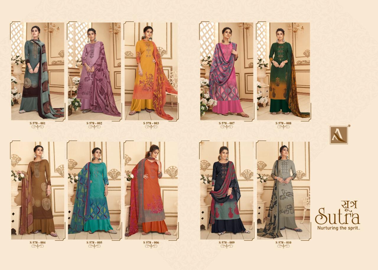 Alok Suits Sutra 578-001 to 578-010