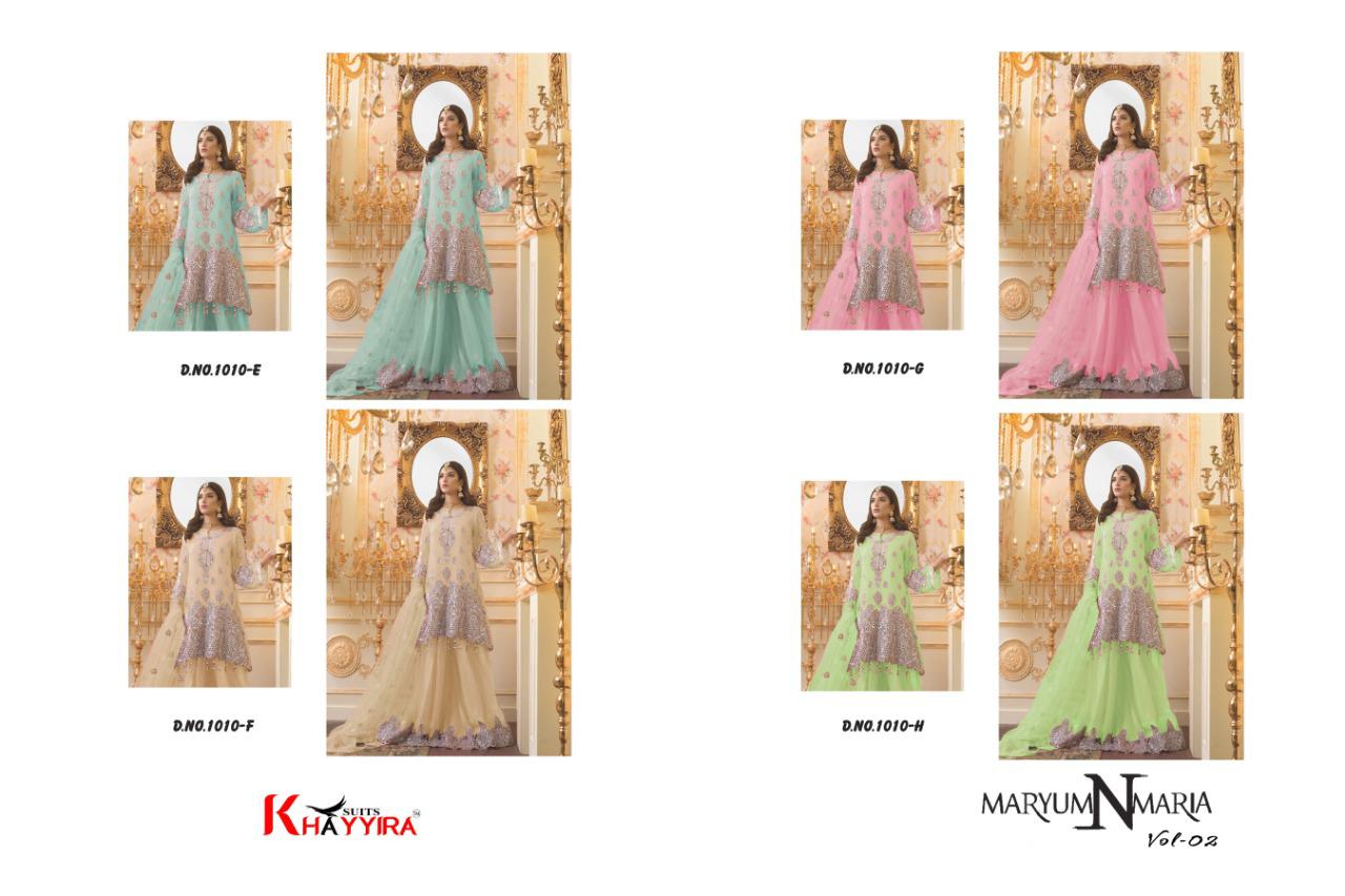 Khaiyra Suits Maryum N Mariya 1010 Colors