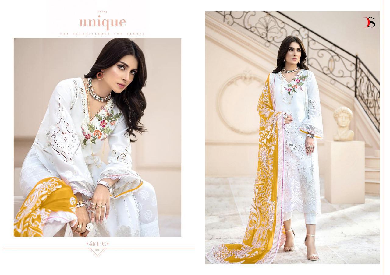 Deepsy Suits Maria B Gold Collection 481 C