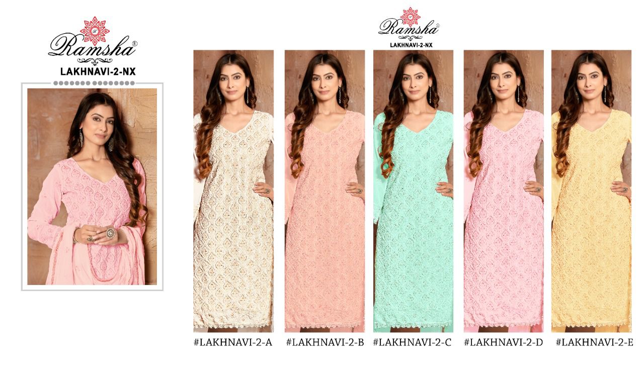 Ramsha Suit Lakhnavi-2 Colors 