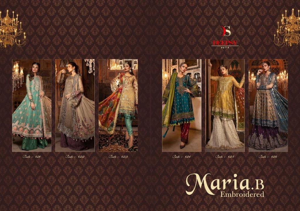 Deepsy Suits Maria B Embroidered 121-126