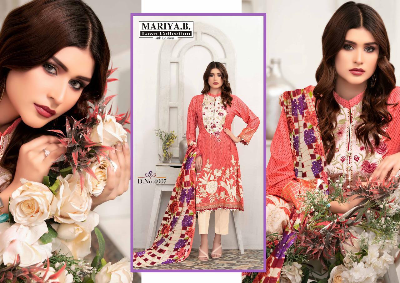 Maria B Lawn Collection  4007