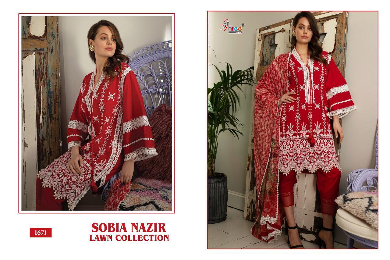 Shree Fab Sobia Nazir Lawn Collection 1671