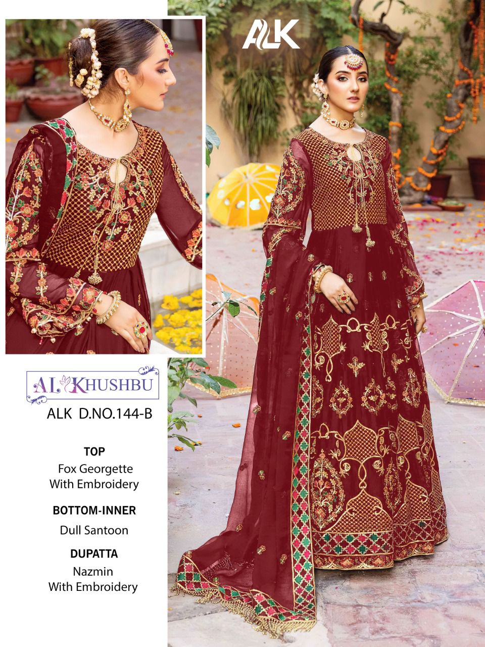 AL Khushbu Hit Bridal Collection 144-B