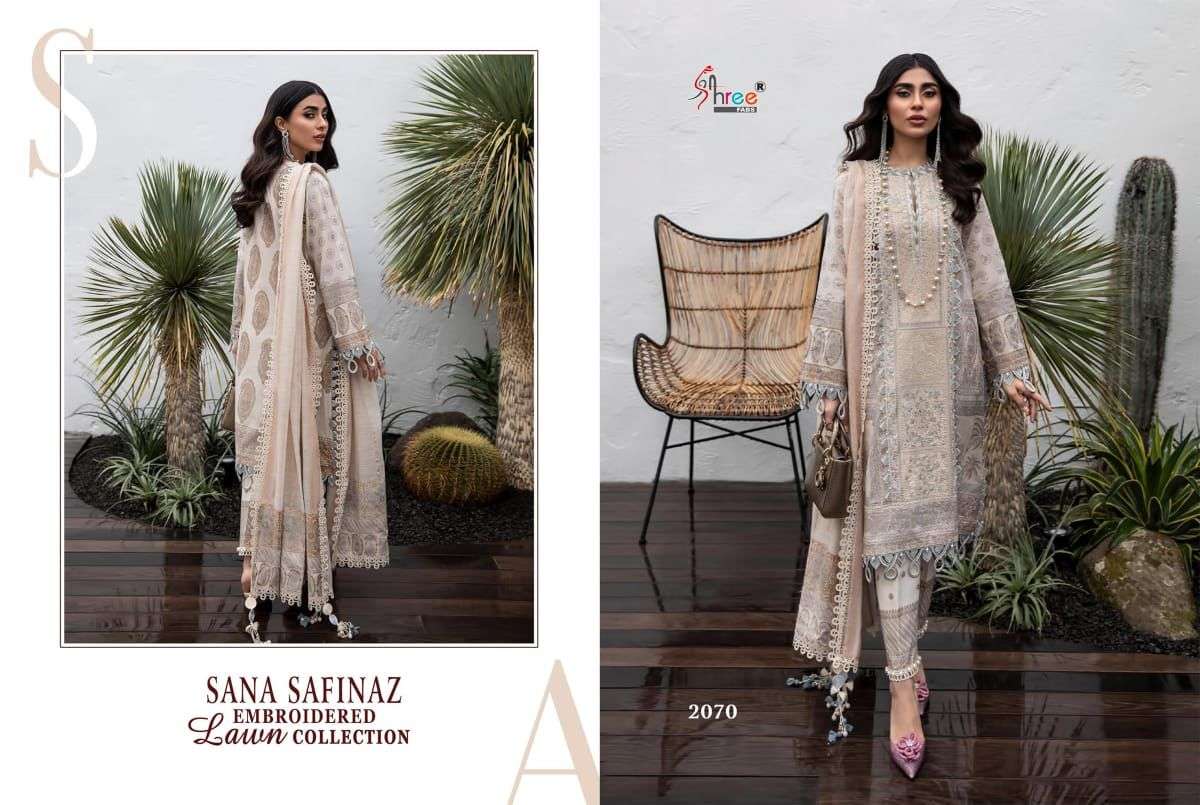 Shree Fab Sana Safinaz Embroidered Lawn Collection 2070