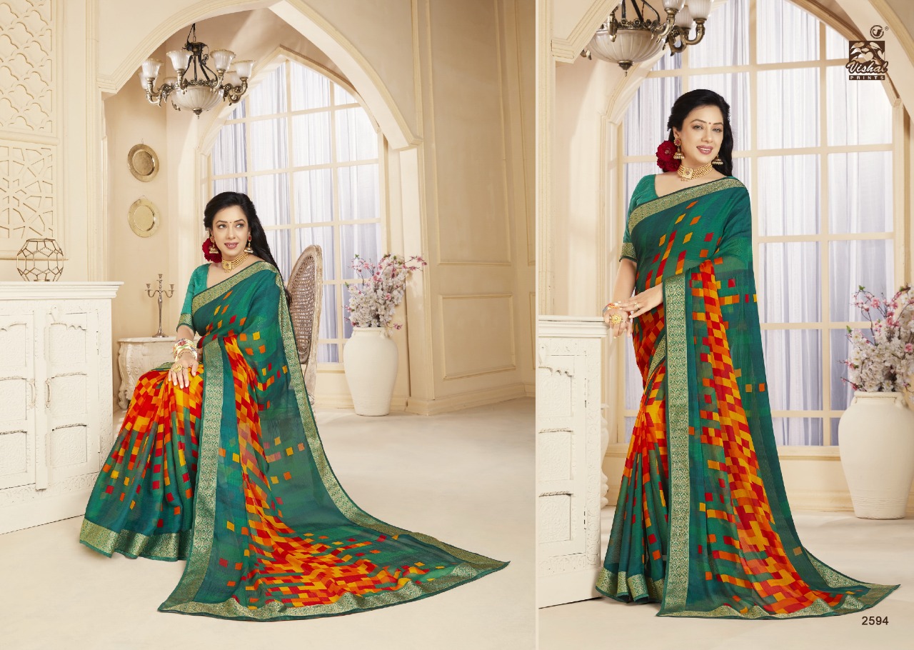Vishal saree eminent vol 2 Fancy designer printed saree latest catalog in  wholesale price surat