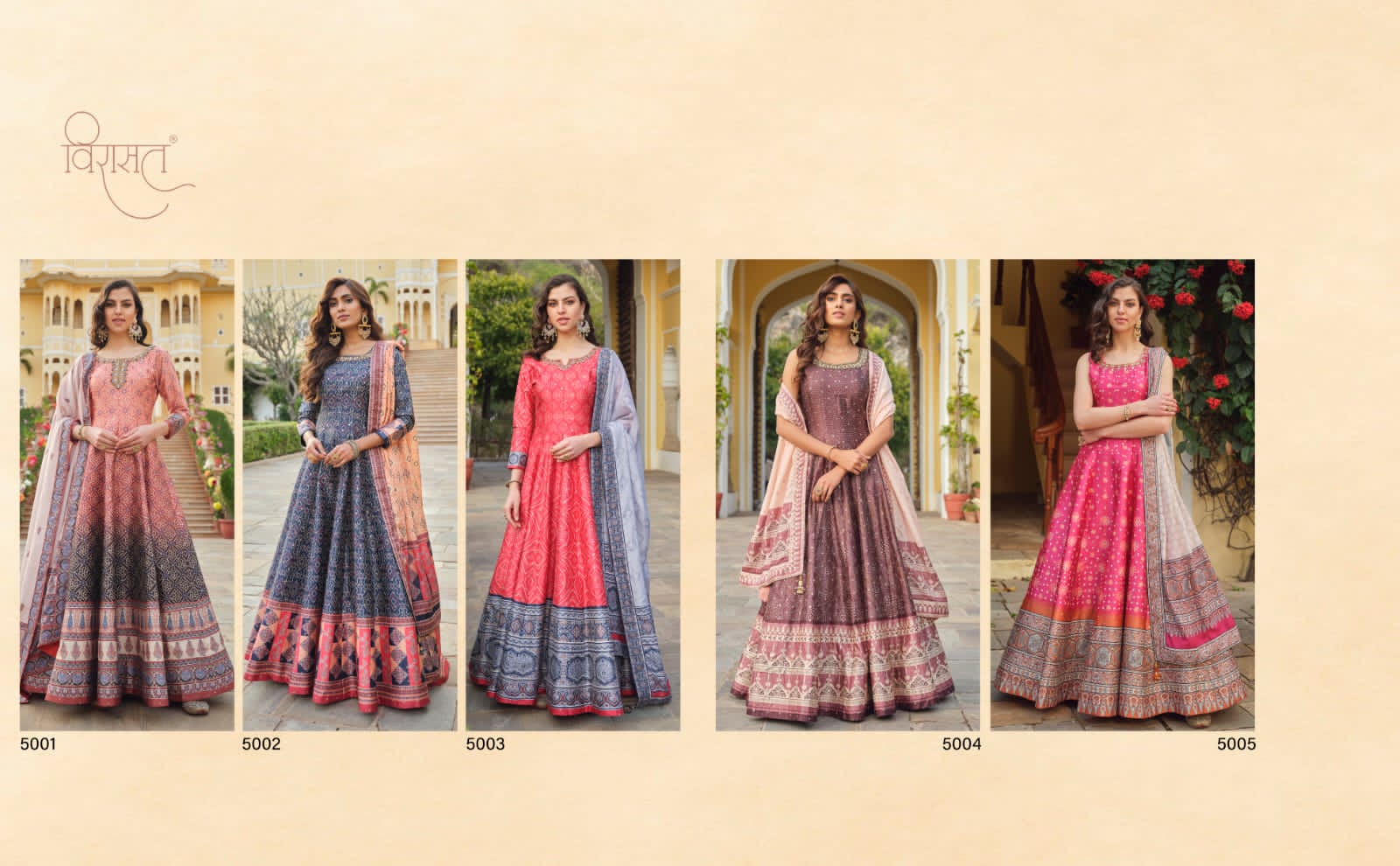 Virasat Gowns Rathrani 5001-5005