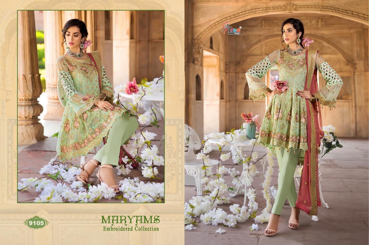 Shree Fabs Maryams Embroidered Collection 9105