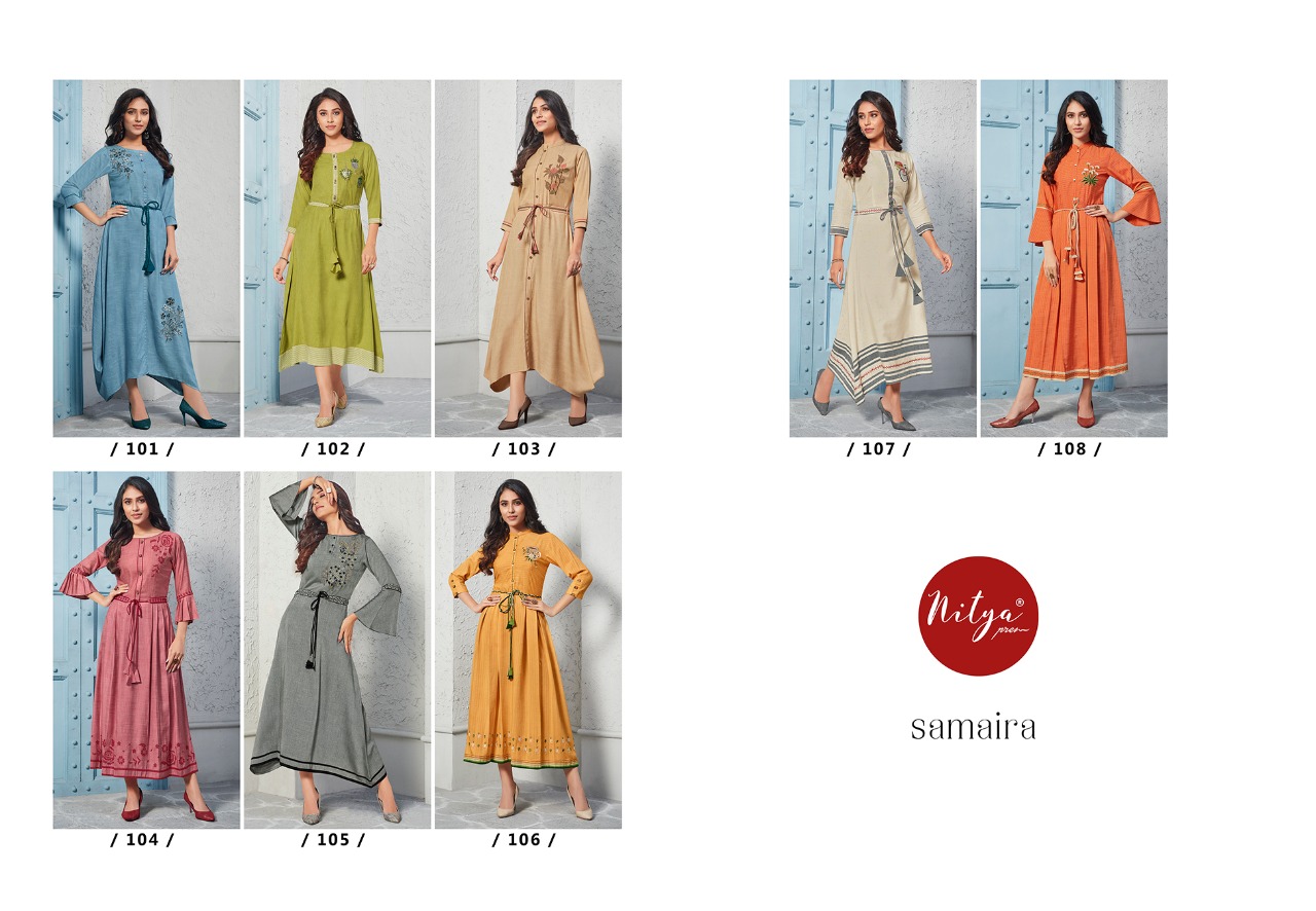 LT Fabrics Nitya Samaira 101-108