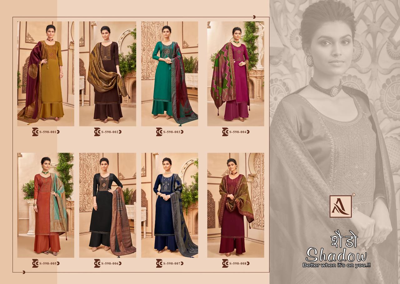 Alok Suits Shadow 598-001 to 598-008