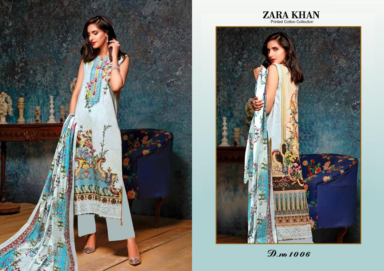 Salman Tex Zara Khan Printed Cotton Collection 1006