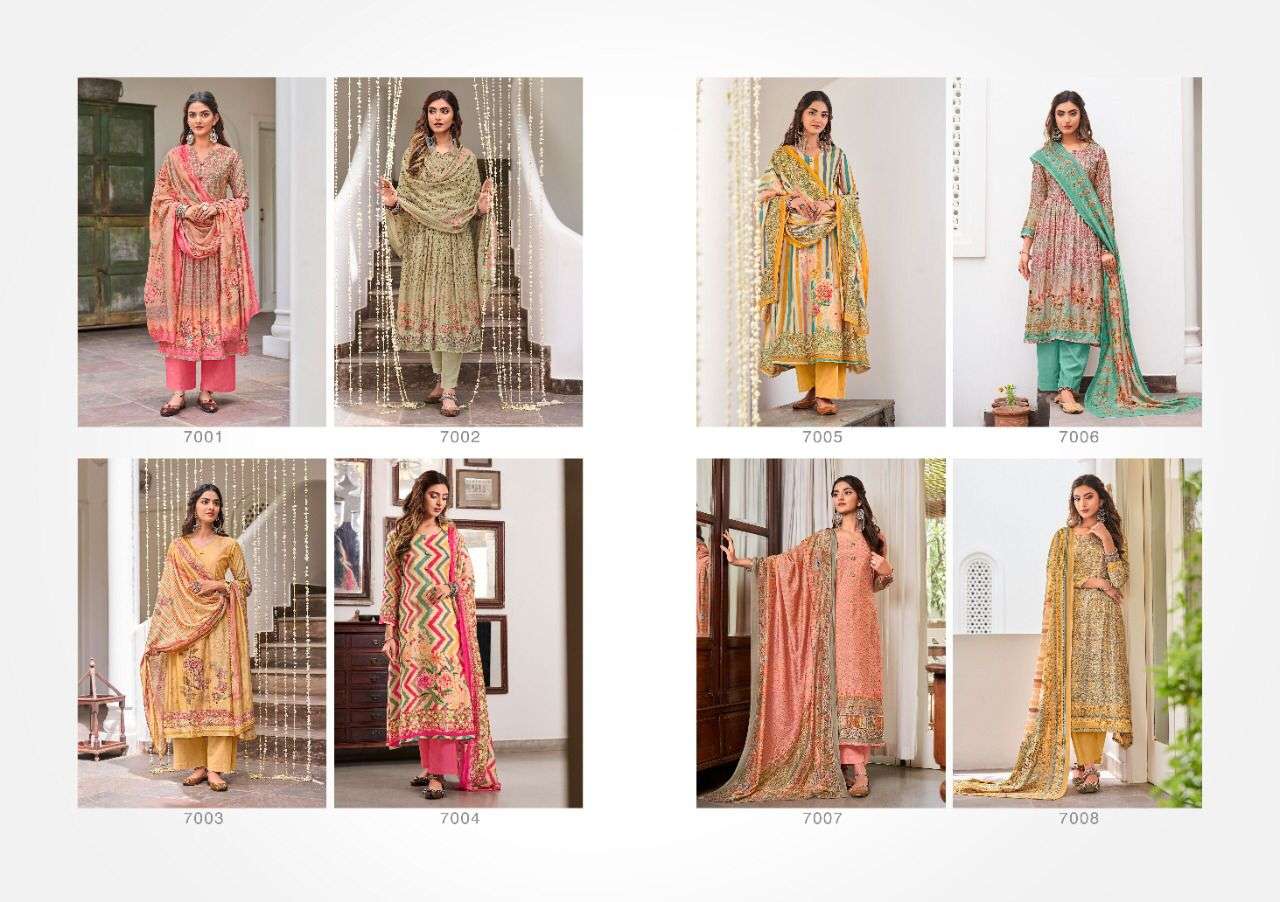 AMEEN VOL-2 BY VIVEK CREATION 7001 TO 7008 SERIES BEAUTIFUL SUITS