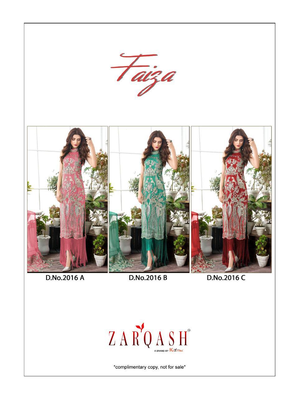 Khayyira Suits Zarqash Faiza 2016 Colors 