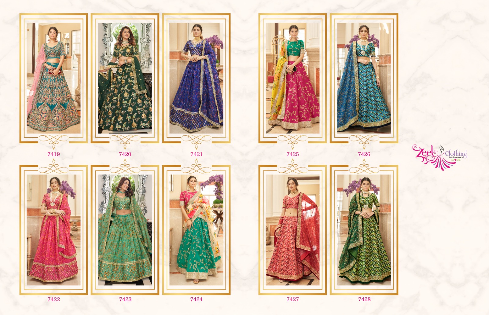 Zeel Clothing Cultural Vol-2 7419-7428