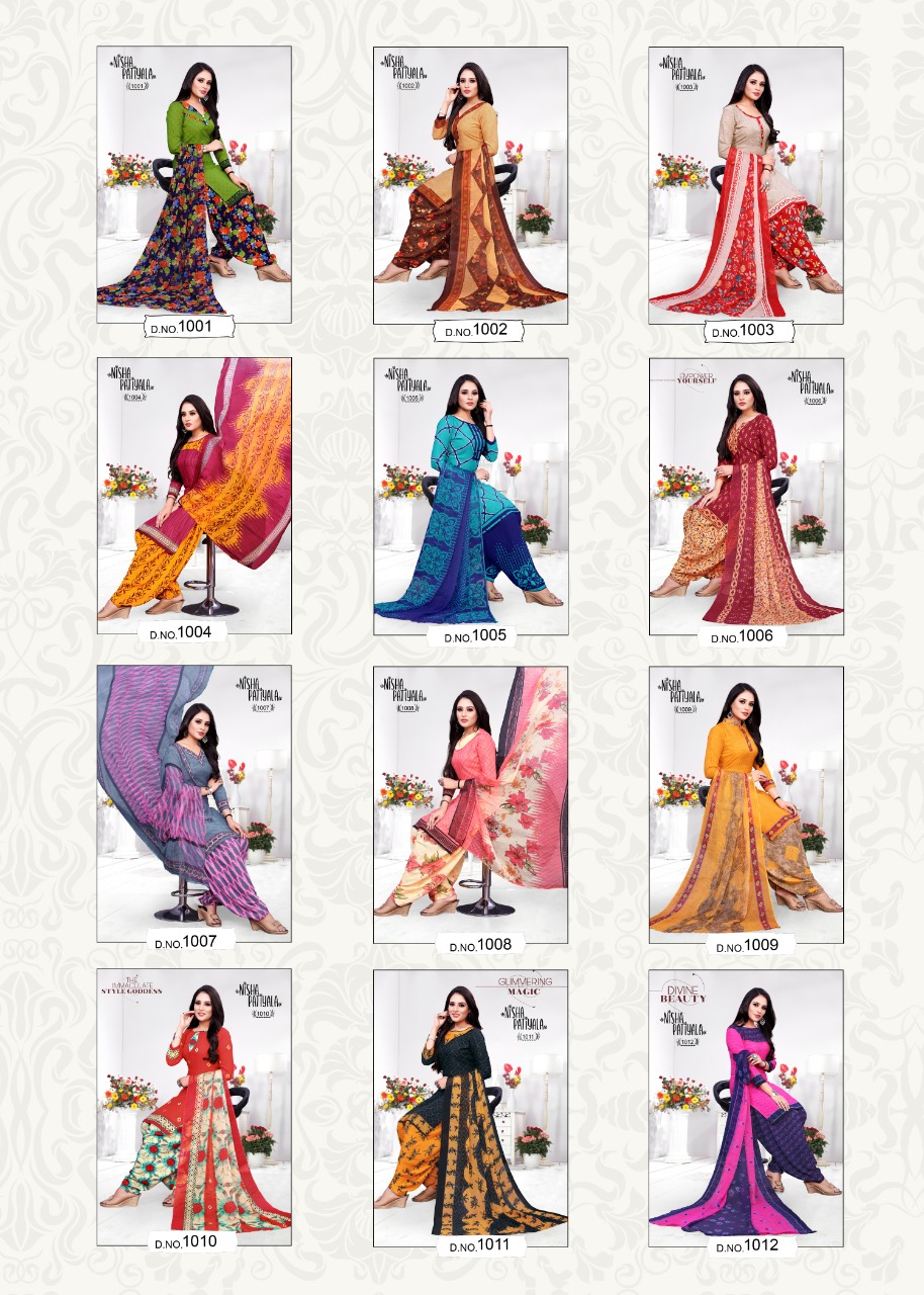 Dhanlaxmi Fashion Nisha Patiyala 1001-1012