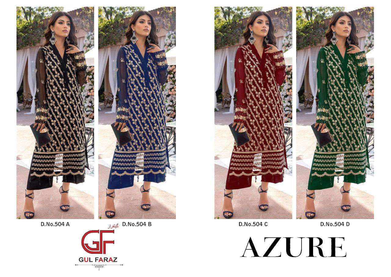 Gul Faraz Azure 504 Colors 