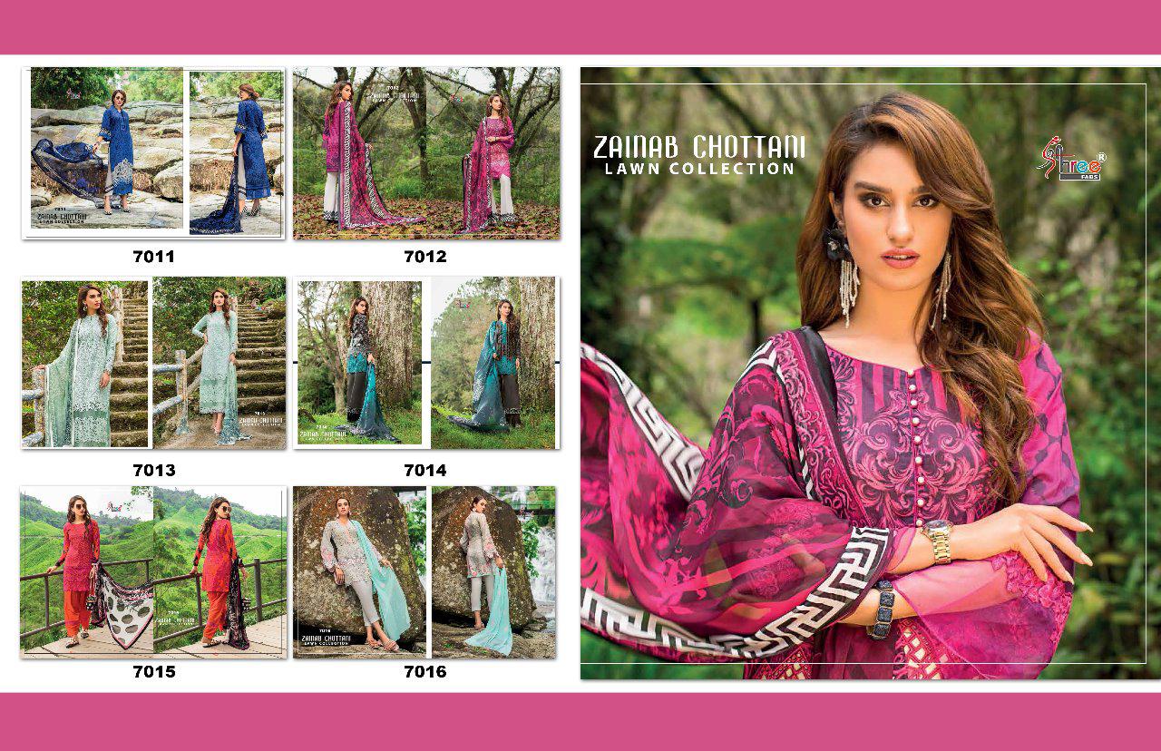 Shree Fabs Zainab Chottani Lawn Collection 7011-7016