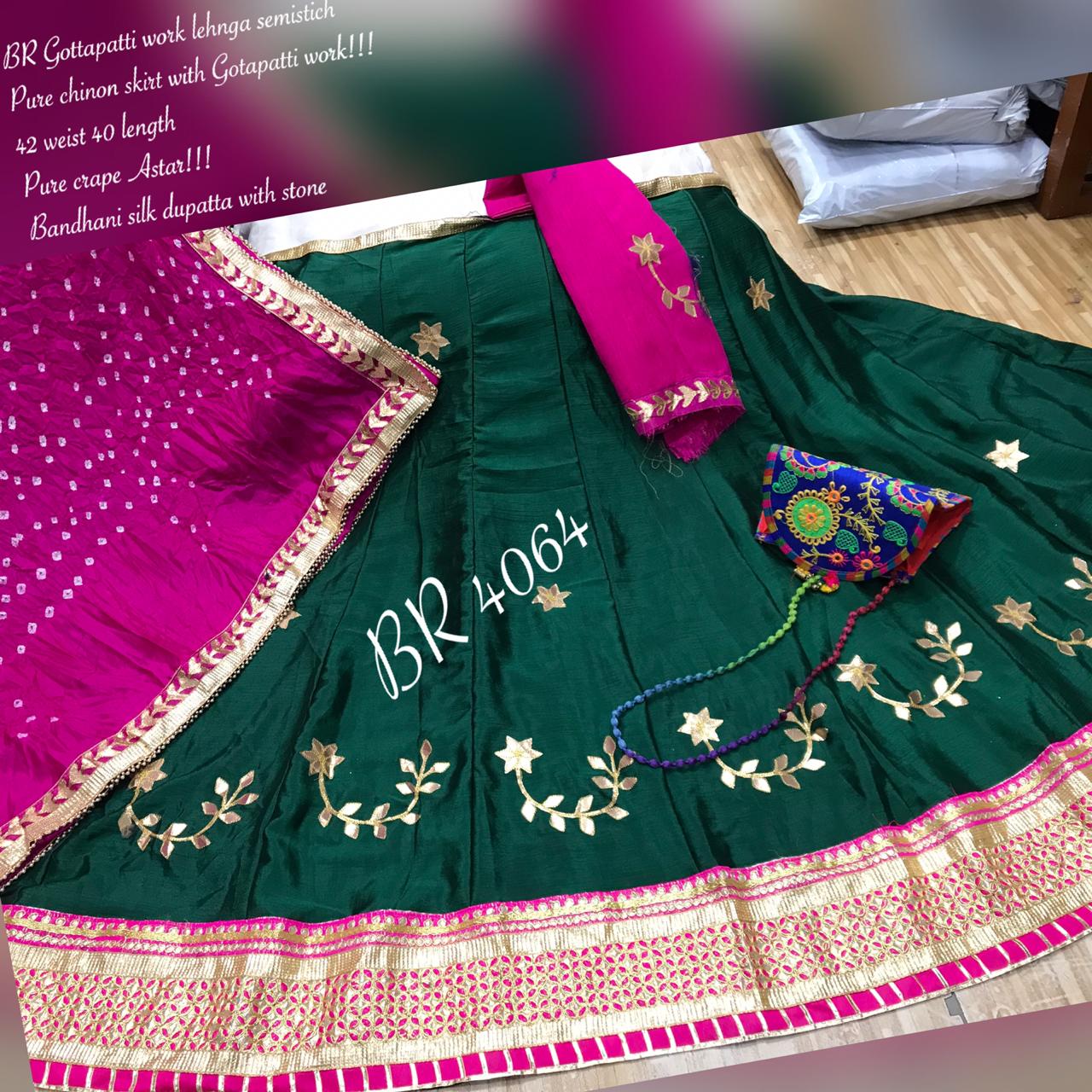 50% off lehenga 19500/- on sale katcha gota Patti Jaipuri lehenga  #pinklehenga #handworklehenga #bridesmaidlehenga #bridallehenga #gotawo...  | Instagram