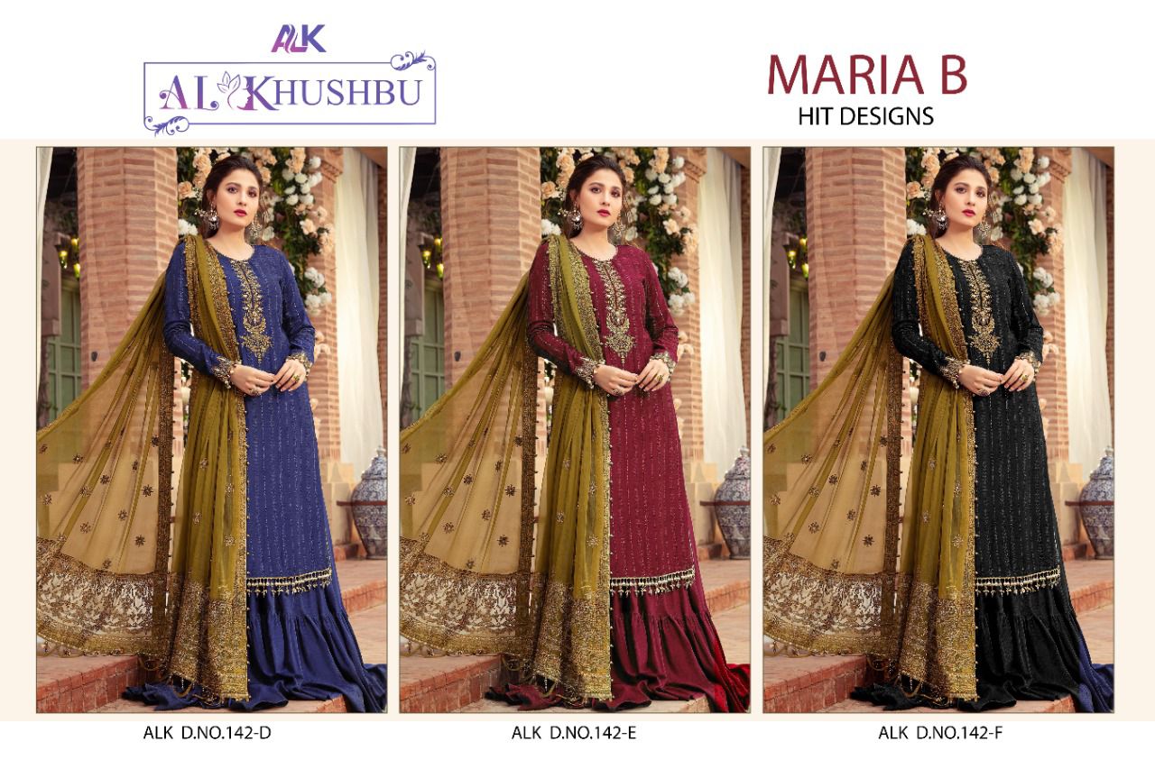 AL Khushbu Maria B Hit Design 142 Colors 