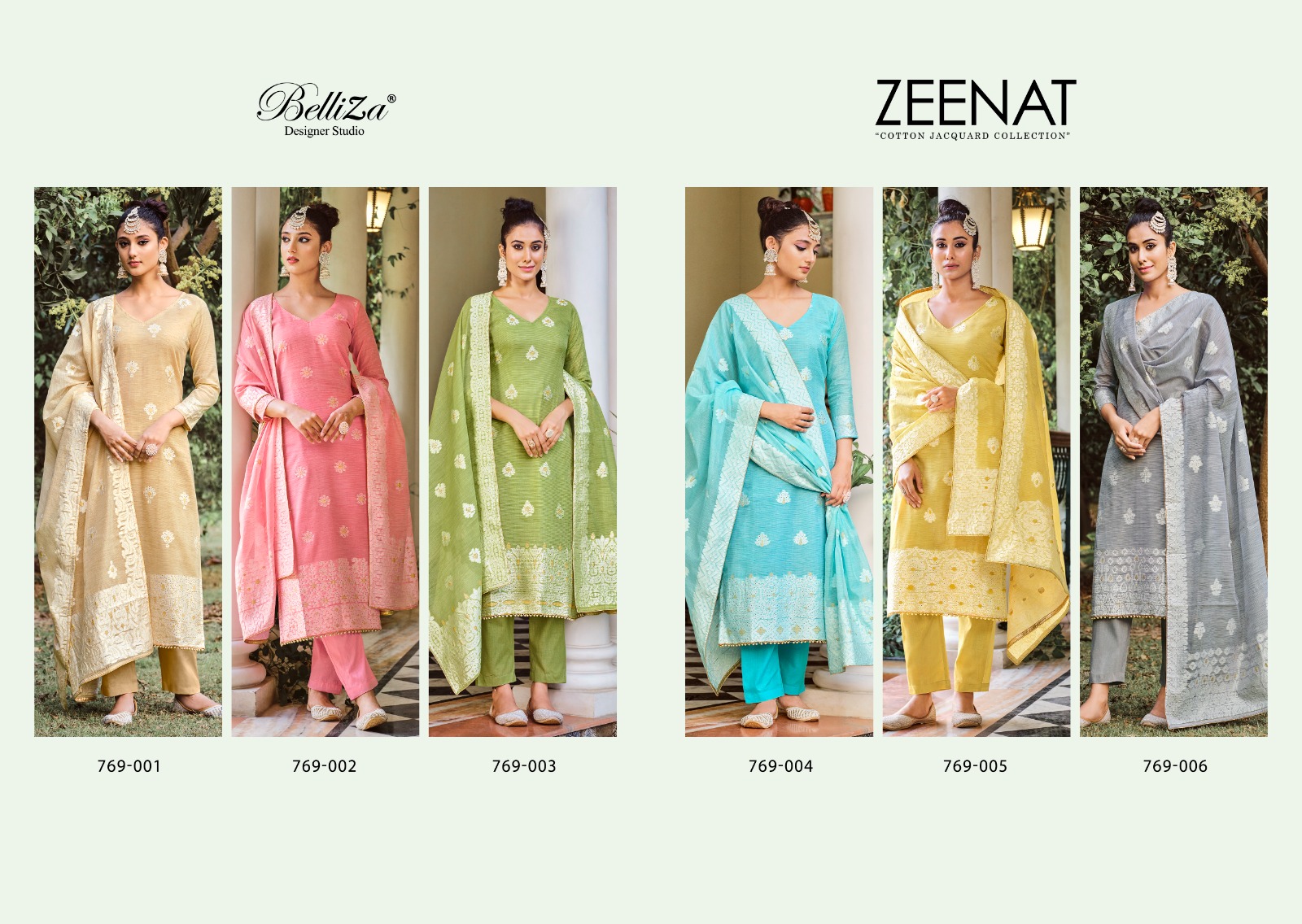 Belliza Designer Zeenat 769-001 to 769-006