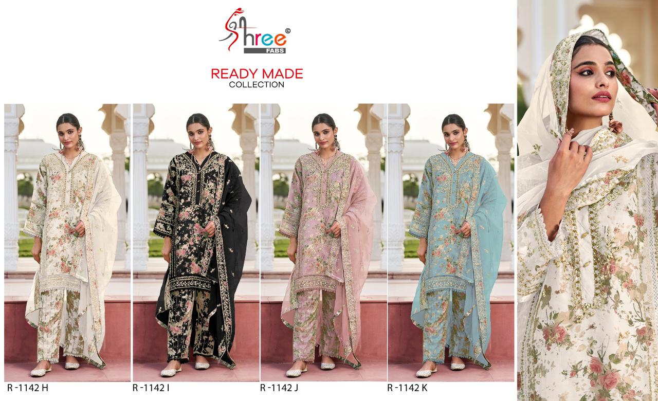 SHREE FAB READY MADE COLLECTION R-1142-H TO R-1142-K