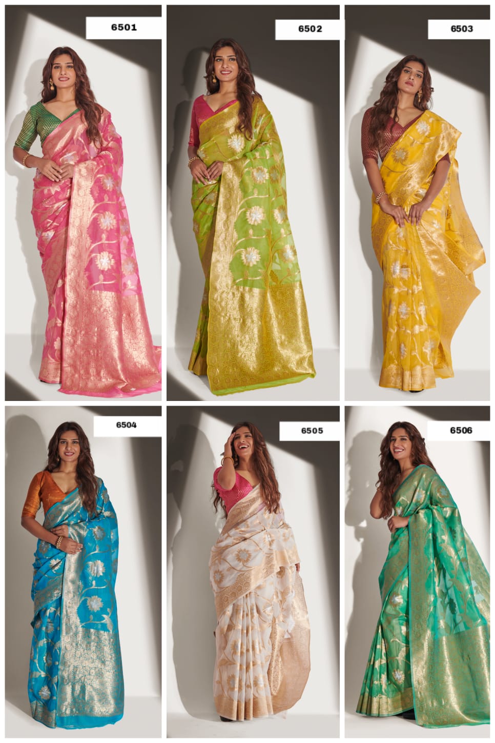 Rajyog Fabrics Alishya Silk 6501-6506