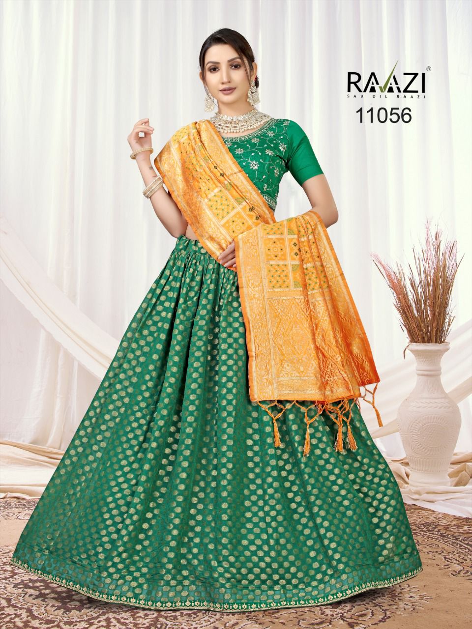 Rama Fashion Raazi Jacquard Lehenga 11056
