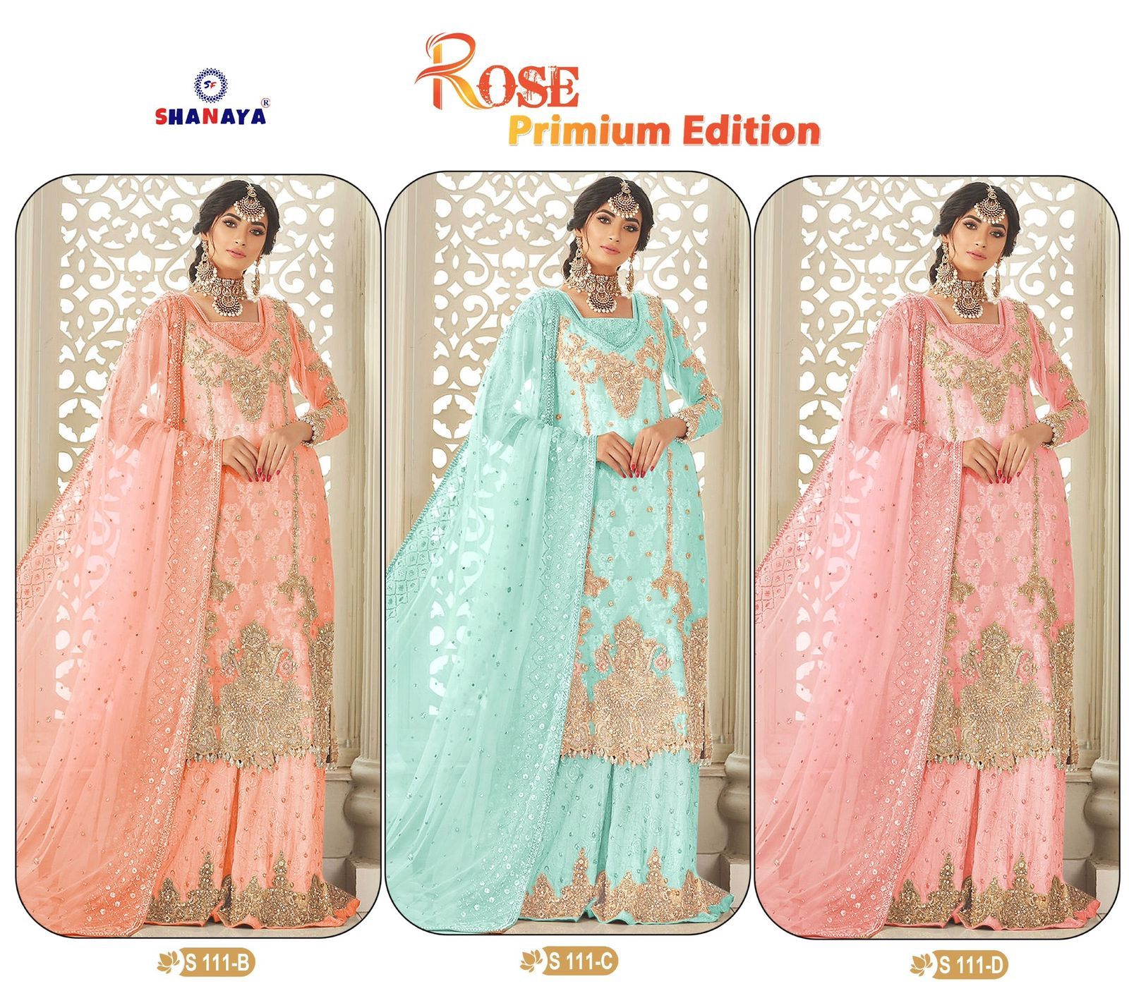 Shanaya Fashion Rose Premium Edition S-111 Colors 