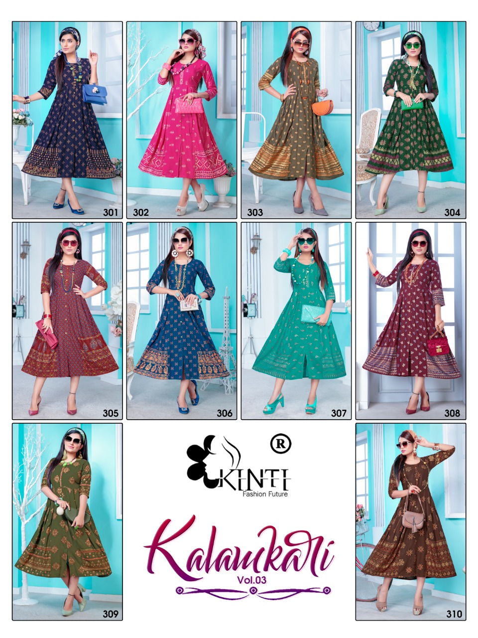 Kinti Fashion Kalamkari 301-310