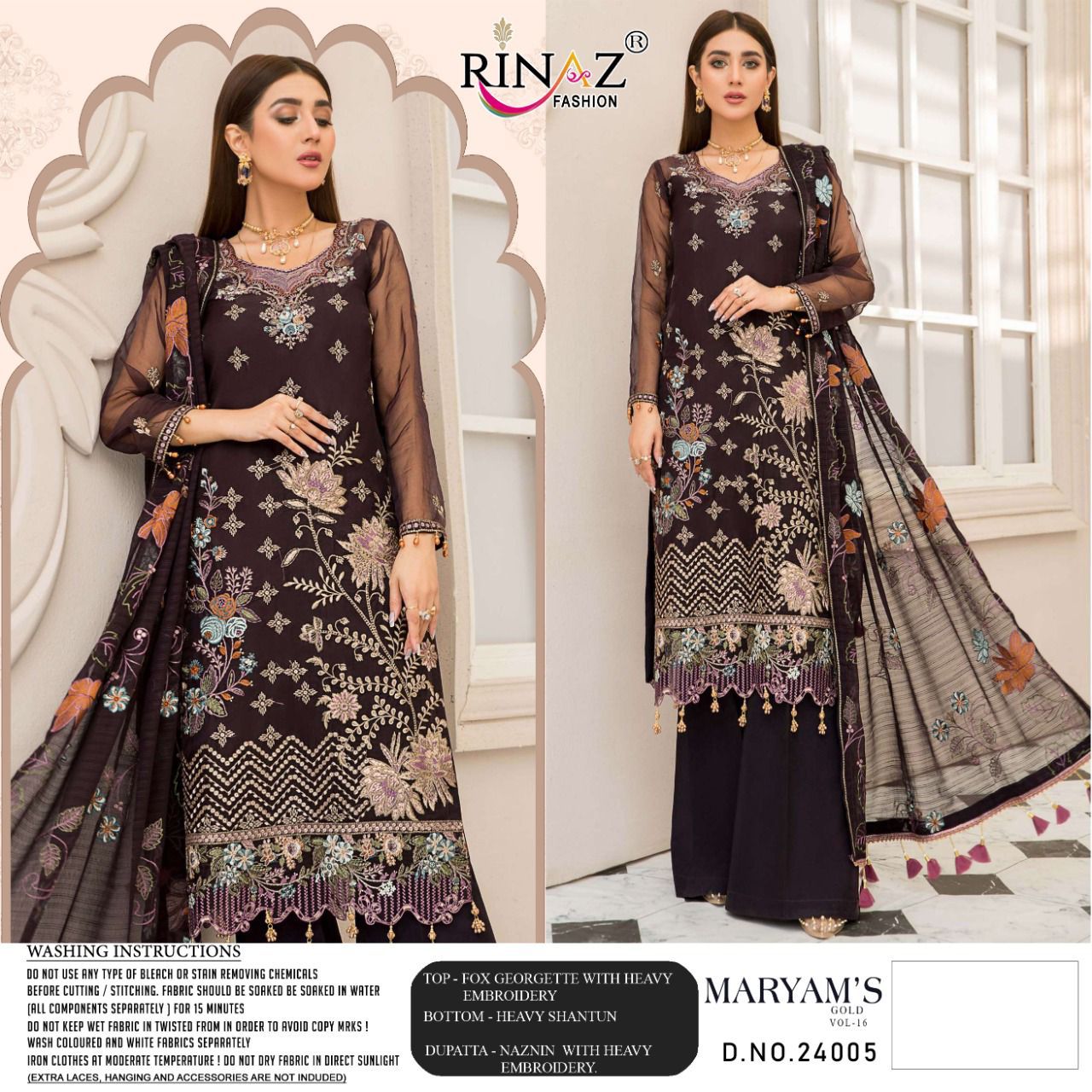 Rinaz Fashion Maryam's Gold 24005