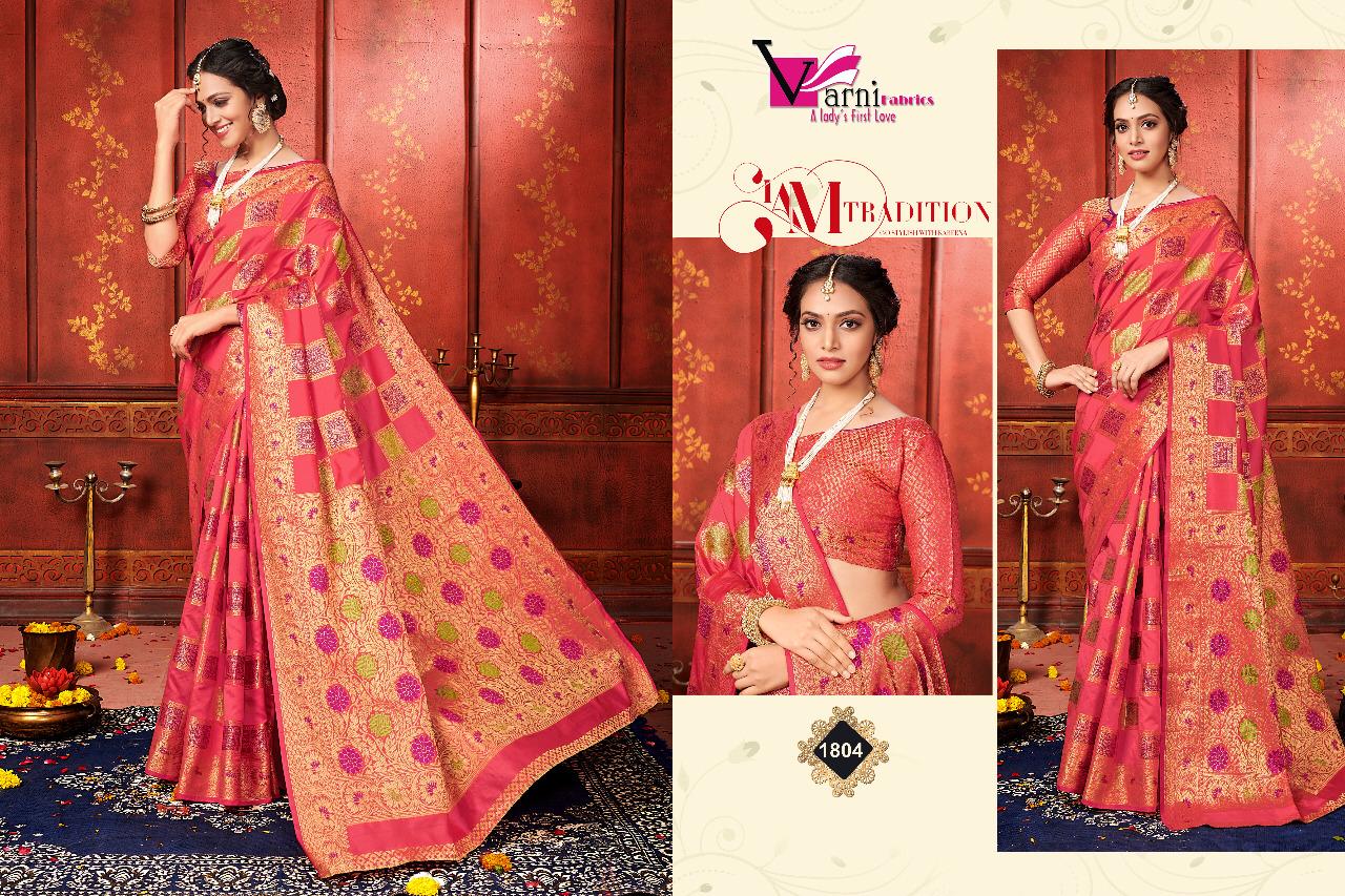 Varni Fabrics Manyavar Silk 1804