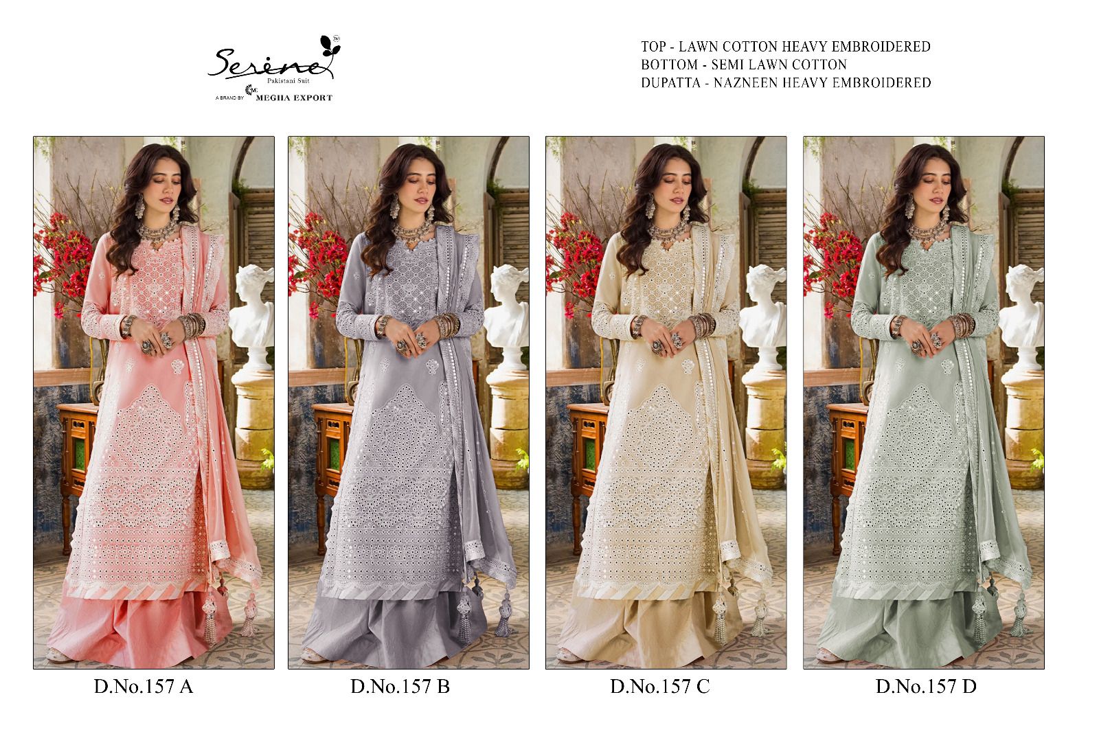 Serine Pakistani Suit 157 Colors 