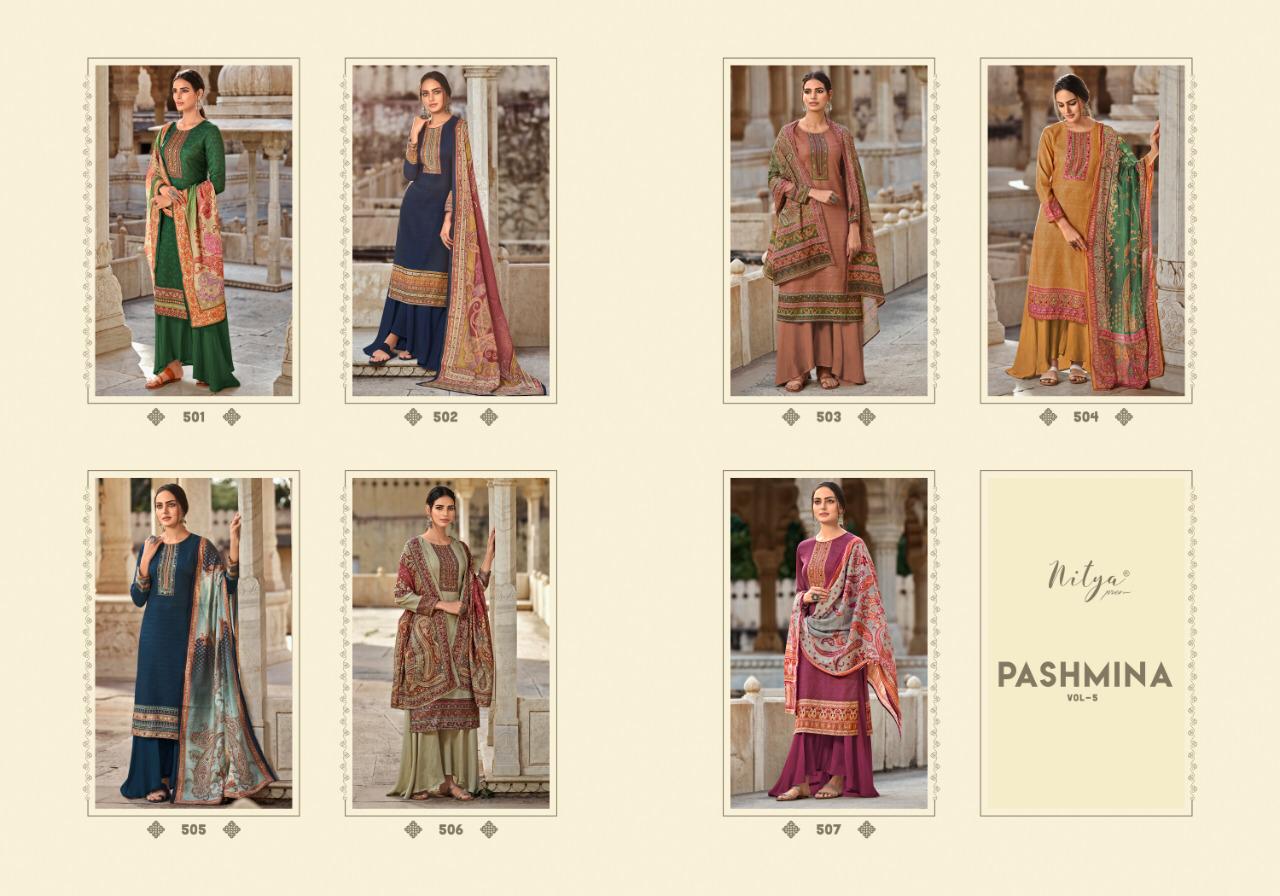 LT Fabrics Nitya Pashmina 501-507