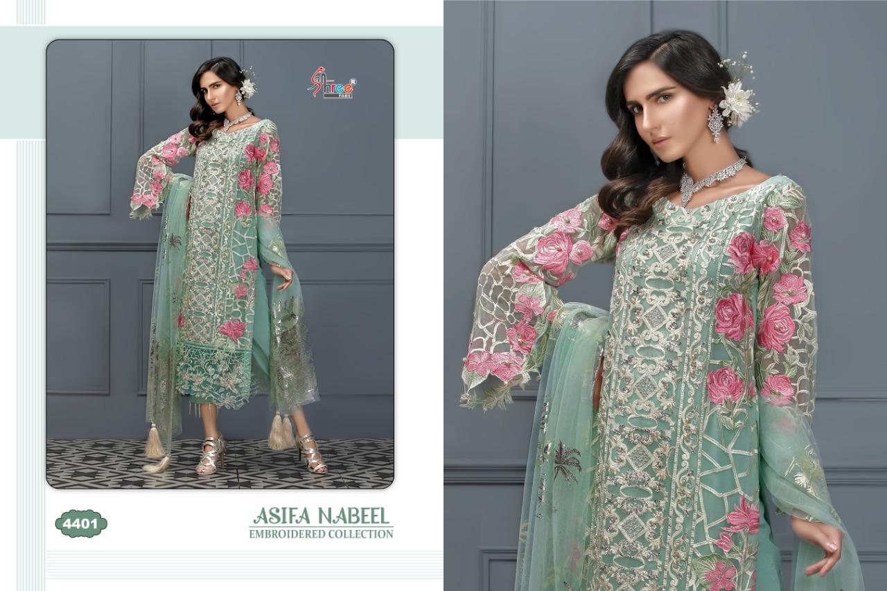 Shree Fabs Asifa Nabeel Embroidered Collection 4401