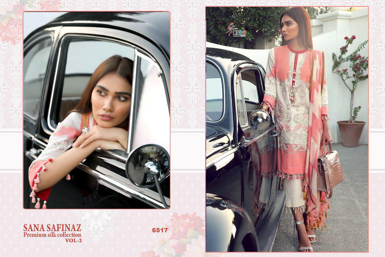 Shree Fabs Sana Safinaz Premium Silk Collection 6517