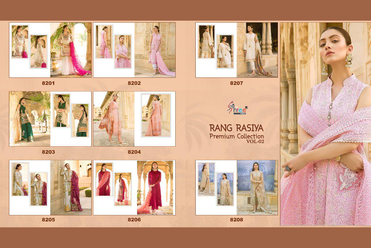 Shree Fabs Rang Rasiya Premium Collection 8201-8208