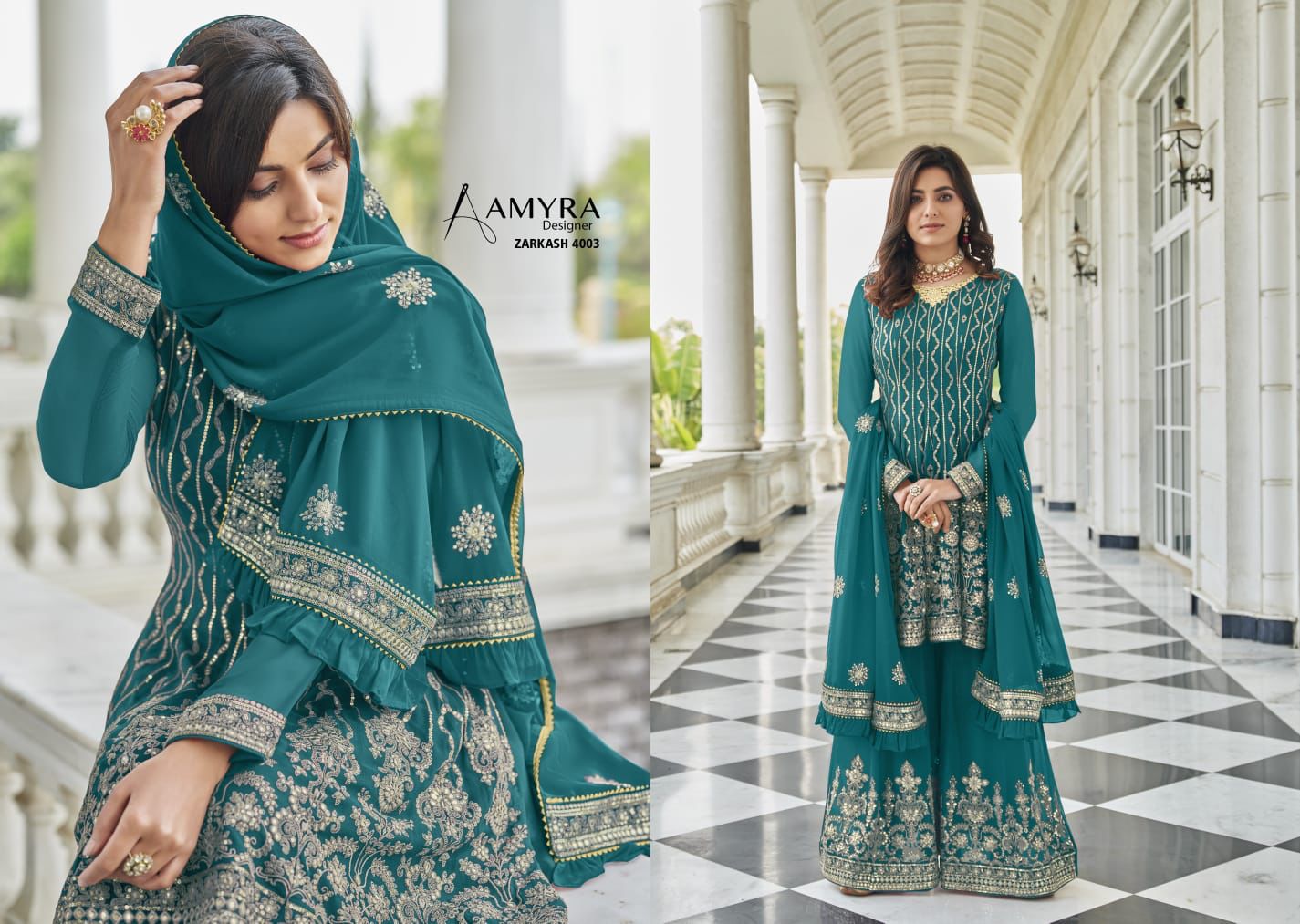 Aamyra Designer Zarkash 4003