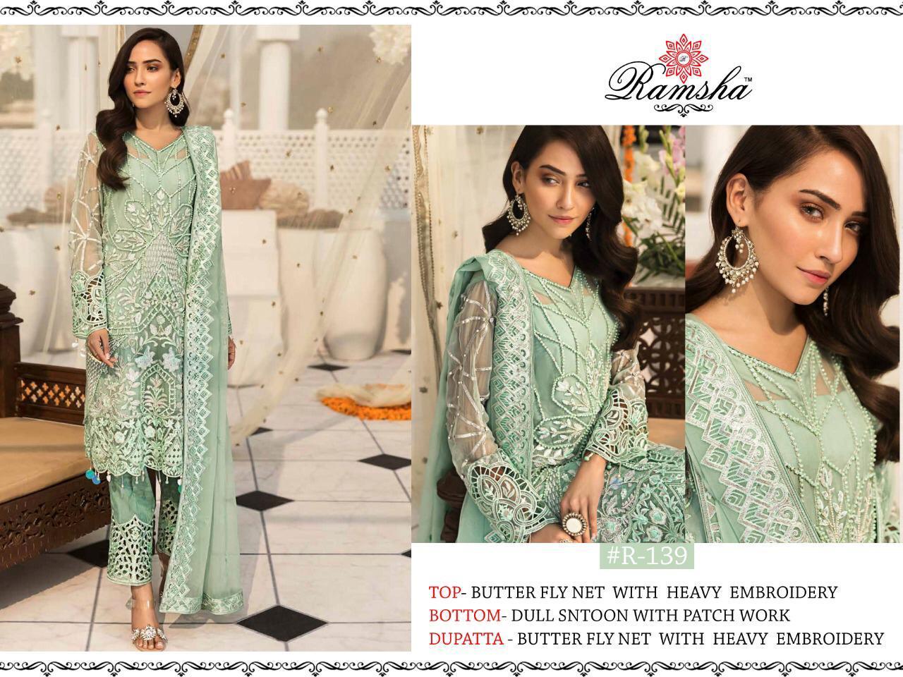 Ramsha Designer Pakistani Style Suit 139